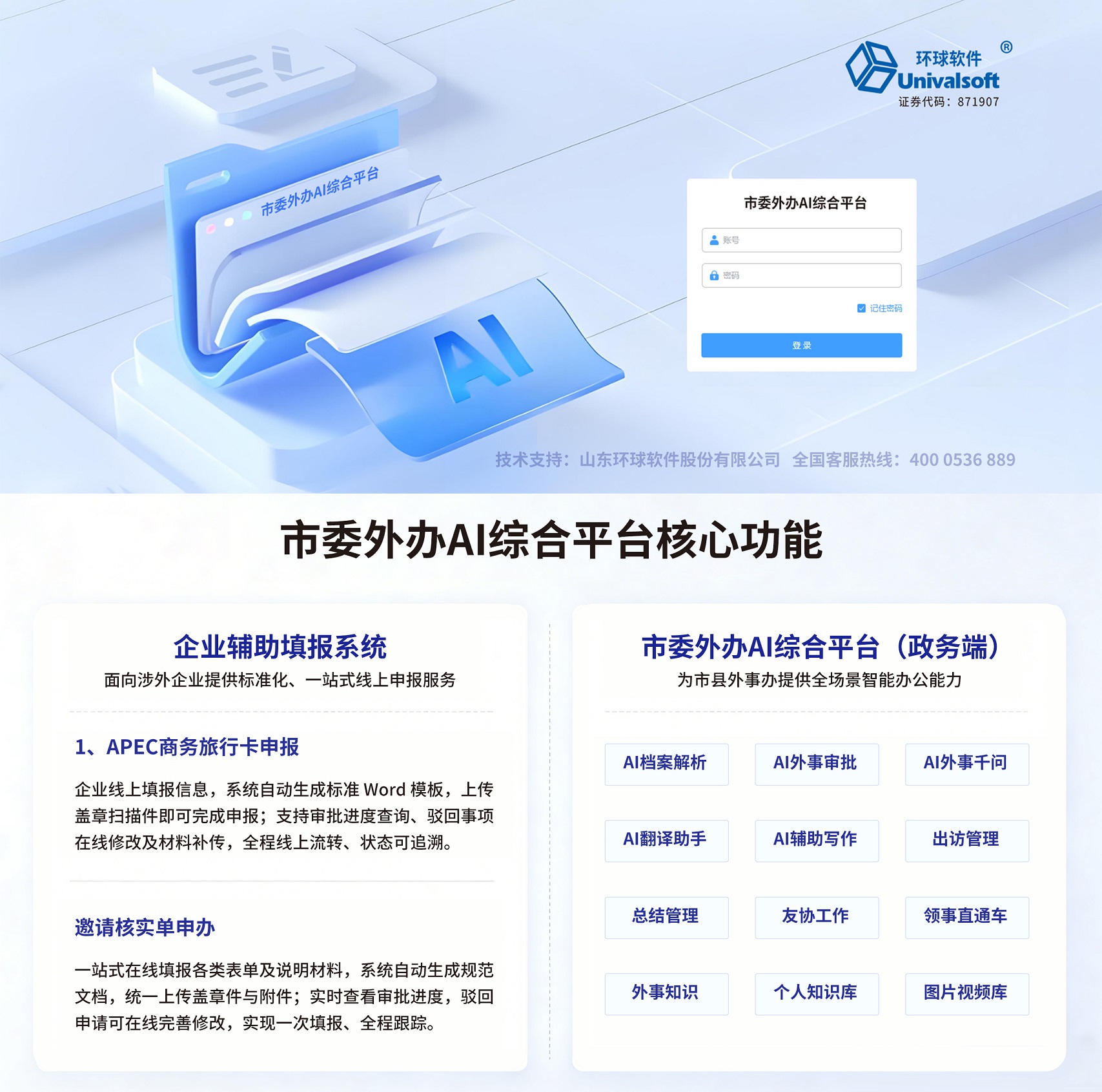 市委外办AI综合平台核心功能