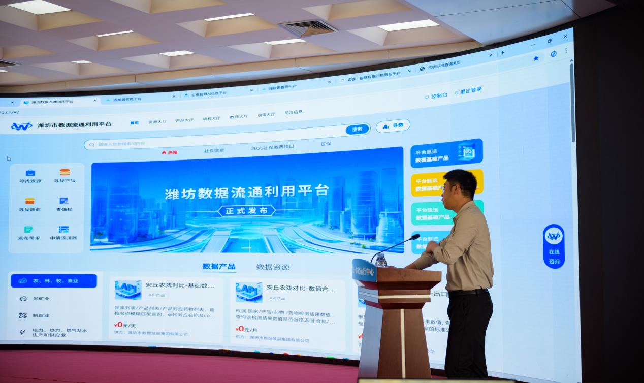 环球软件受邀参加潍坊市数据基础设施能力供需对接会并作专题分享